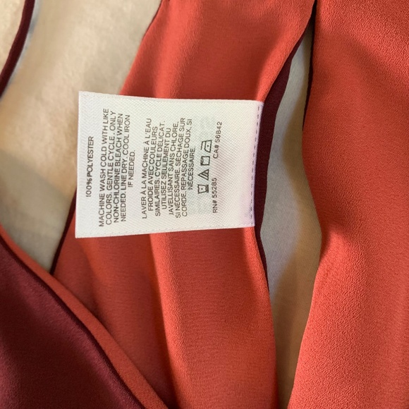 Express Burgundy Open Back Camisole XS | Wine Red V-Neck Tank - Picture 6 of 8